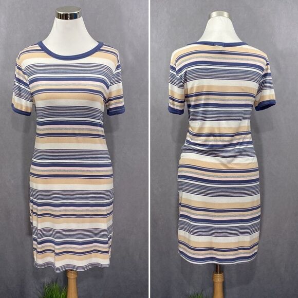 Striped T-Shirt Dress   - Picture 1 of 7